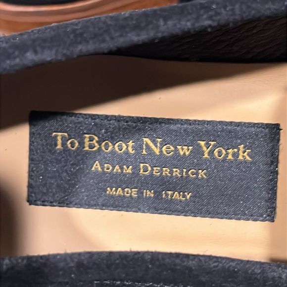 🔥🔥 TO BOOT NEW YORK Adam Dereck Black Suede Penny Loafers Italy Sz 9 - PERFECT - Picture 9 of 12